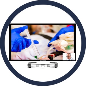 Ambulanceverpleger gebruikt smart glasses