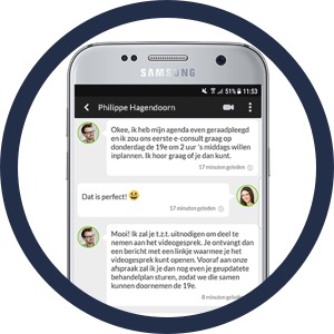 Chatten met GGZ casemanager