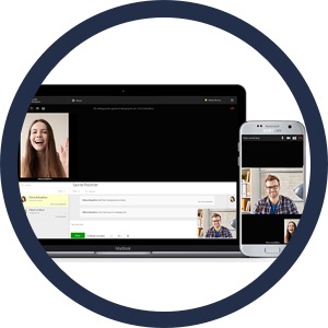 Videoconsult in de GGZ op laptop en smartphone